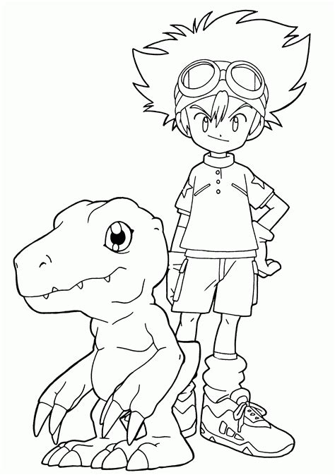 Digimon Coloring Pages Printable Coloring Pages