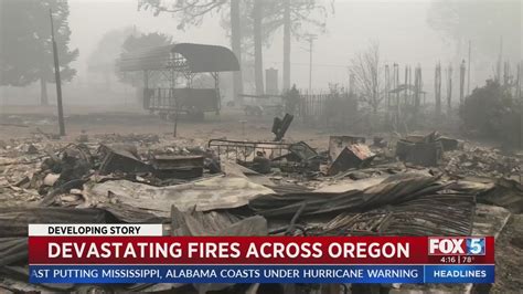 Deadly Wildfires Burning In Oregon Youtube
