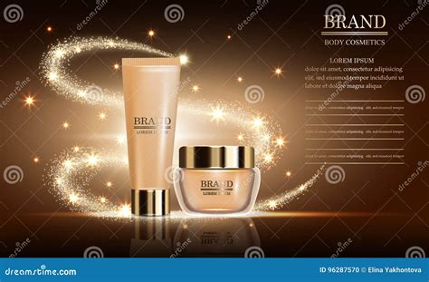 Cosmetics Luxury Beauty Ads Of Set Premium Body Cream For Skin Care