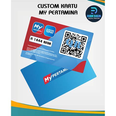 Jual Kartu My Pertaminacetak Kartu Pvc Bahan Premiumid Card Shopee