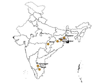 Class 10 Geography Chapter 6 Manufacture Industries Map Pointing