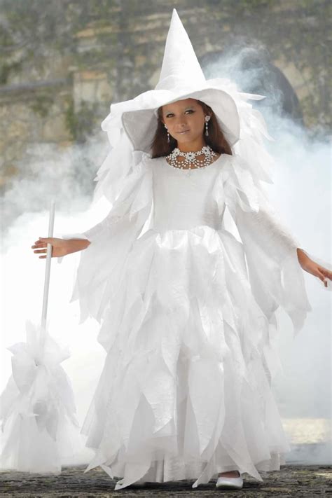 Homemade Witch Costume White Witch Costume Kids Witch Costume Witch