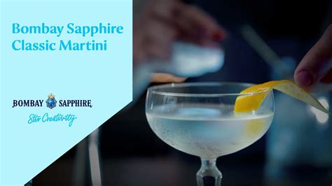 Simple and delicious bombay sapphire martini cocktail recipe. Bombay Sapphire Classic Martini - YouTube