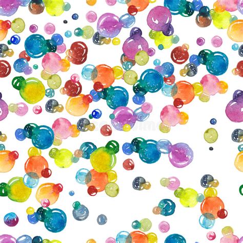 Watercolor Bubbles Collection Stock Illustration Illustration Of