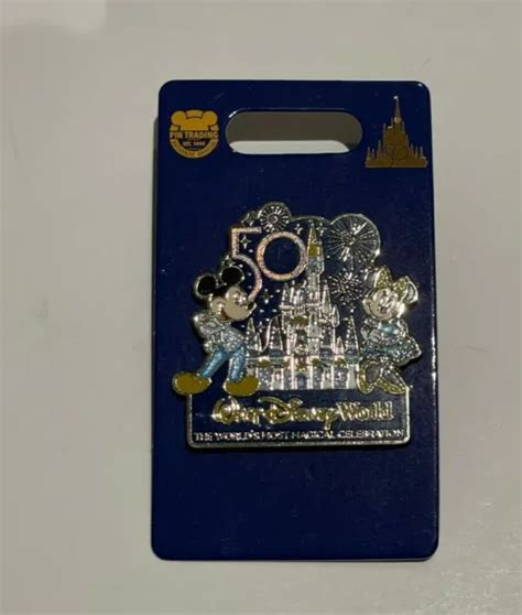 Walt Disney World 50th Anniversary Castle Celebration Pin Mickey And