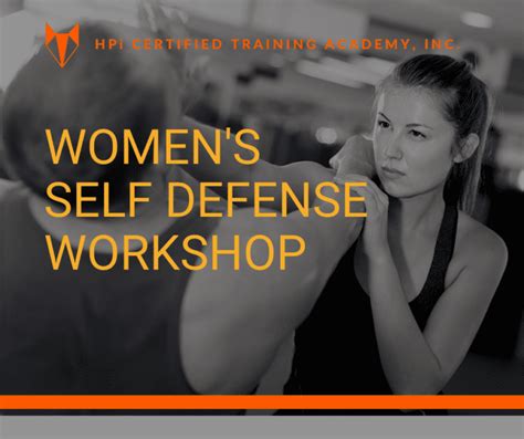 Womens Self Defense Workshop Hpi Certified Training Academy