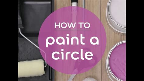 How To Paint A Circle On A Wall Paint Circle Dulux Youtube
