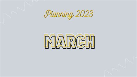 Goals And Habits March 2023 The Unplanned Project