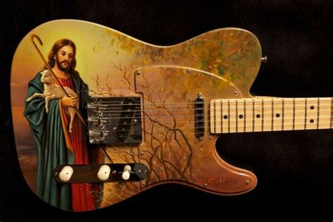 Jesus And The Lamb Of God Guitar Custom Electric Guitars Custom