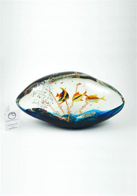 Murano Glass Aquarium Rock Venetian Glass Made Murano Glass