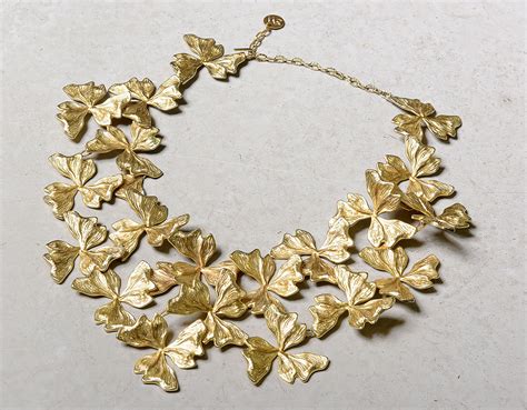 Gold Plated Flower Necklace Sara Melki