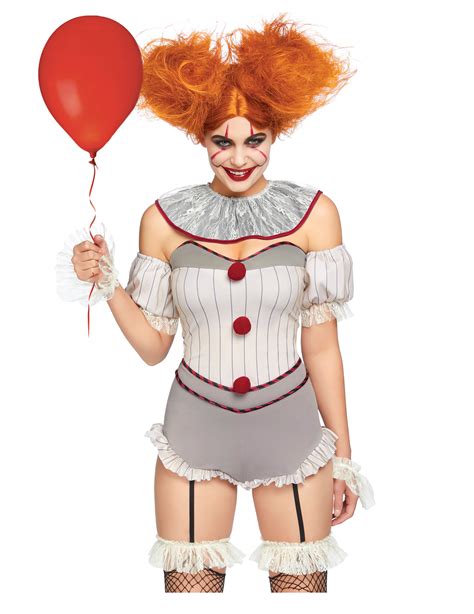 Luxe Sexy Killer Clown Kostuum Voor Vrouwen Vegaoo