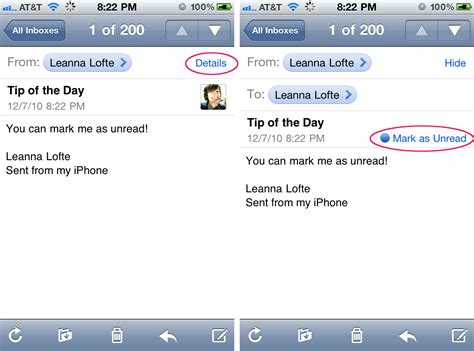 Daily Tip How To Mark An Email As Unread On Iphone Ipad