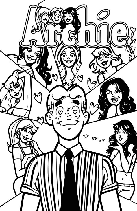 Cool Archie Comics All Girls Love Coloring Page Love Coloring Pages Archie Comics Archie