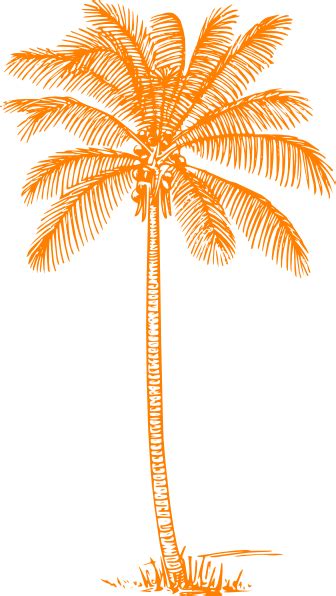 Orange Palm Tree Clip Art At Vector Clip Art Online