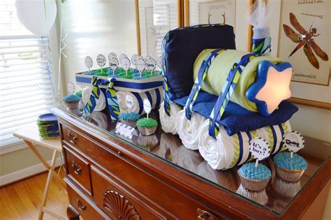 Organized Chaos Hudsons Train Themed Baby Shower