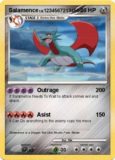 Pokémon Salamence 392 392 Outrage My Pokemon Card