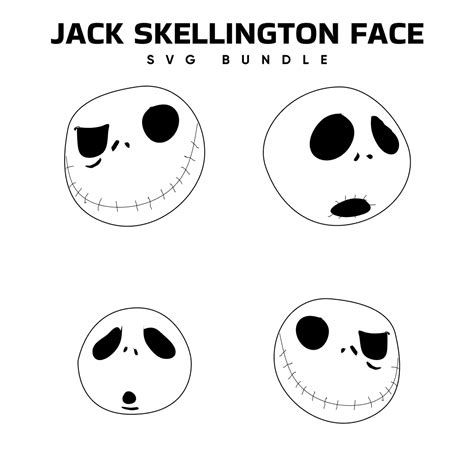 Jack Skellington Face Svg Free Masterbundles