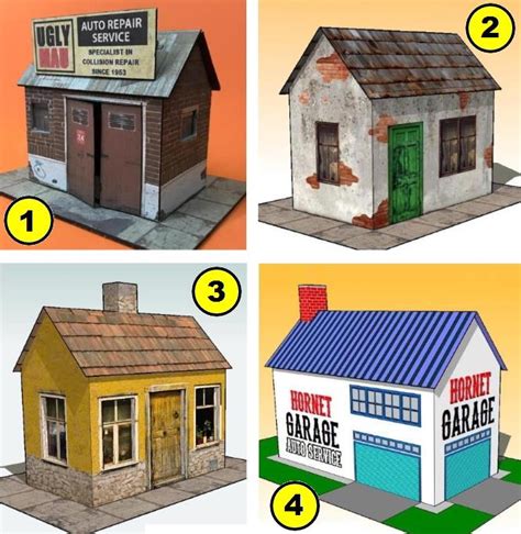 Papermau A Small Village House Paper Model By Papermau Download
