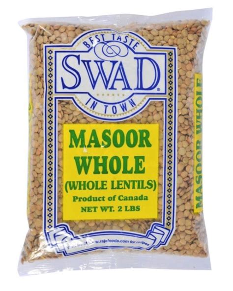 Swad Masoor Whole Whole Lentils 2 Lbs
