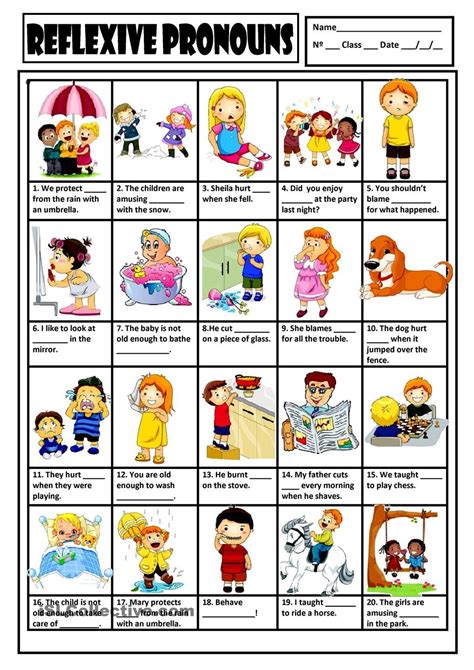 Reflexive Pronouns En Ingles Escuela