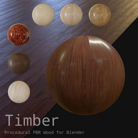 Procedural Wood Texture Blender