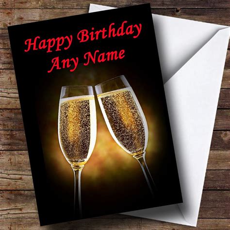 Moet Champagne Personalised Birthday Card The Card Zoo