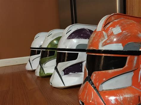 My Painted Hasbro Clone Trooper Phase One Helmets Rstarwars