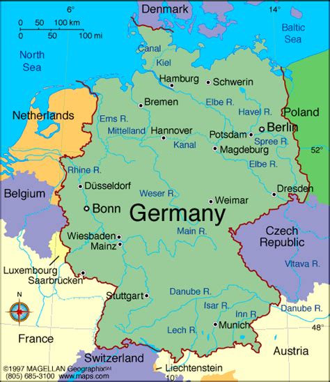 Karte Von Europa Region Politisch