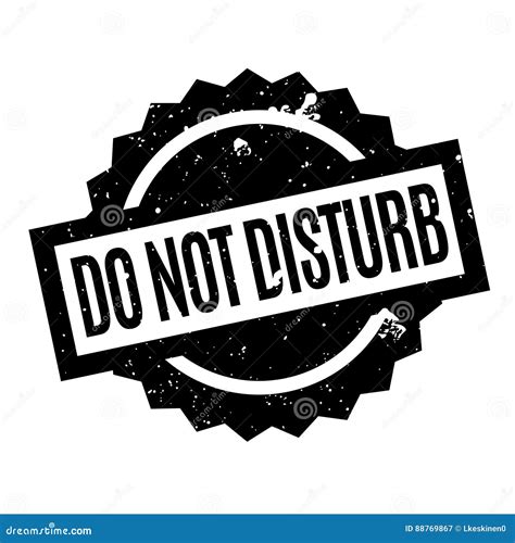 Do Not Disturb Rubber Stamp Stock Vector Illustration Of Perturb