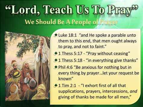 Ppt “lord Teach Us To Pray” Powerpoint Presentation Free Download
