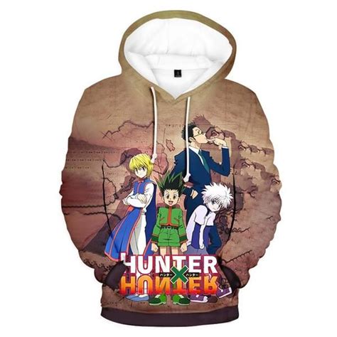 Hxh Group Hoodie Hunter X Anime Hoodie Hunter Outfit Hoodie Print