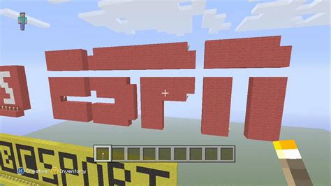 Espn Logo Pixel Art Minecraft Xbox 360 Edition Hd Youtube