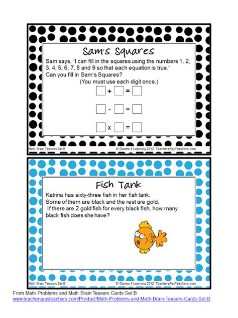 3rd Grade Brain Teasers Printable Josh Sosas 3rd Grade Math Worksheets