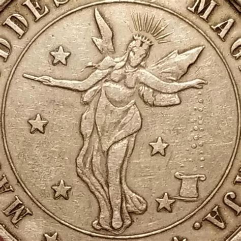 Vintage Magician Coin Token Maja Goddess Of Magic August Roterberg 1925