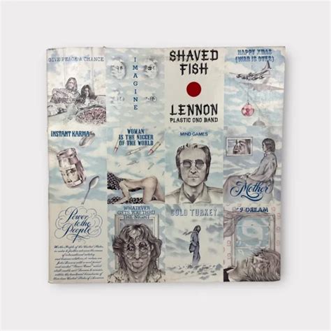 John Lennon Shaved Fish Vinyl Lp 1975 Apple Label Sw 3421 1395