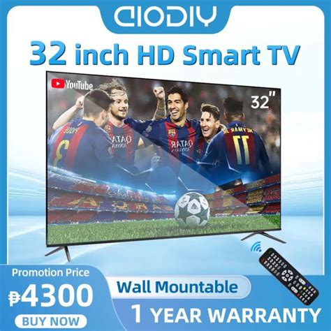 Aiodiy Original Hd Slim Smart Tv Nd New 30 32 42 50 Hd Frameless