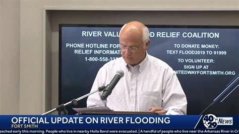 Officials Are Giving An Update On The Arkansas River Flooding