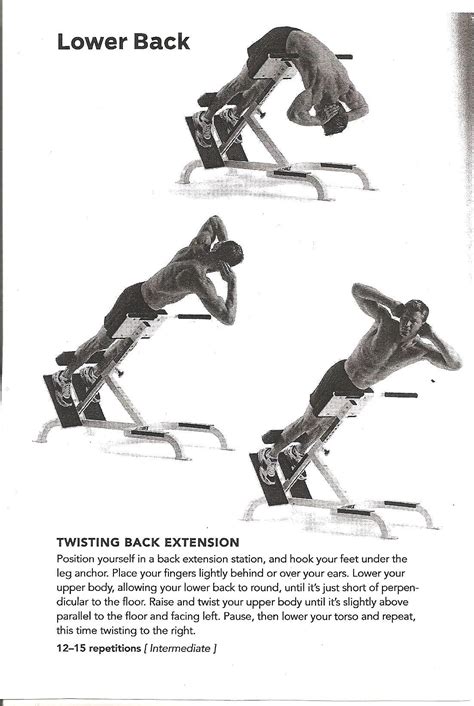 Twisting Back Extension High Intensity Workout Back Exercises Arm