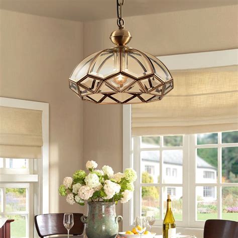 2021 American Country Style Led Ceiling Lights Copper For Living Room