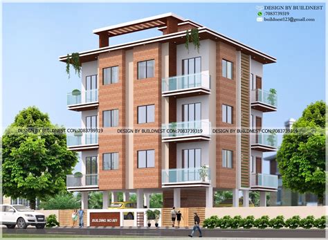Residential Buildings 3d View Architectural Interior Exterior