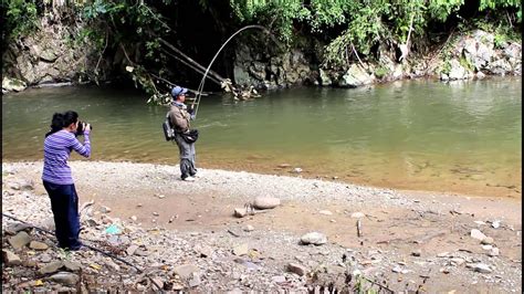 Memancing Ikan Kelah Di Sungai Apin Apin Youtube