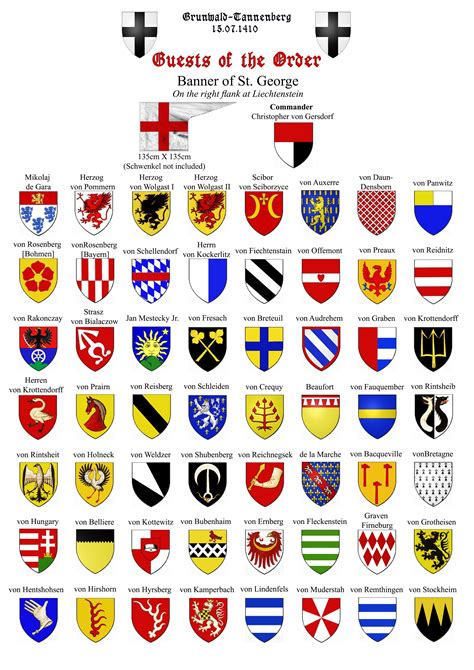 Medieval Shield Types Chart