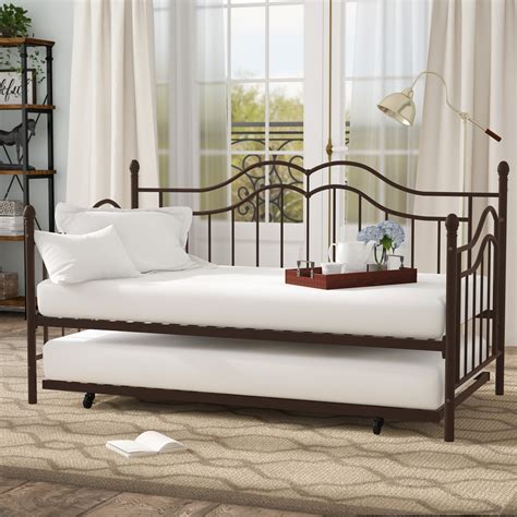 Andover Mills™ Averi Metal Daybed With Trundle And Reviews Wayfair Canada