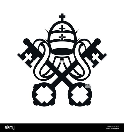 Escudo De Armas Del Estado De La Ciudad Del Vaticano Y La Santa Sede