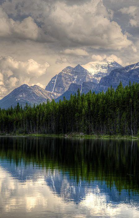 Mount Temple Reflected In Herbert Lake Banff National Park Alberta