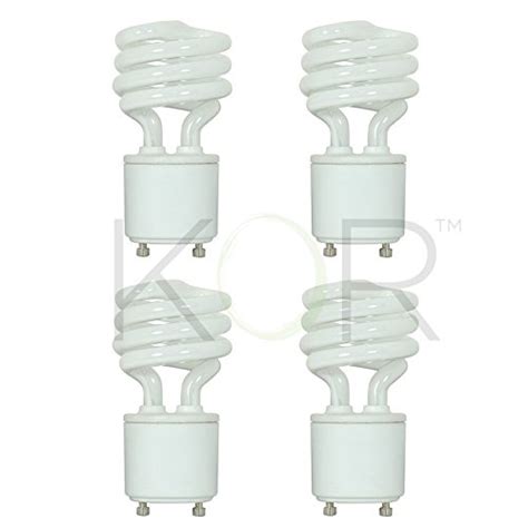 60w Equivalent Cfl Light Bulb Gu24 Base T2 Mini Twist 4 Pack 13