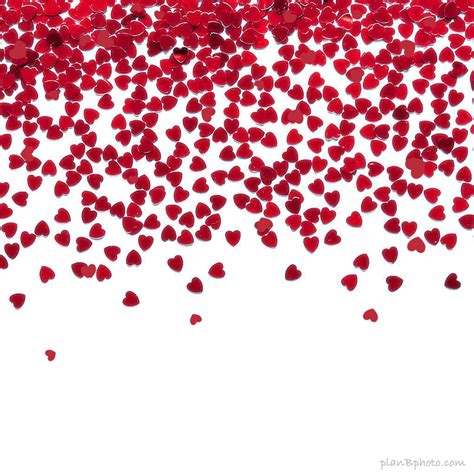 Red Hearts Confetti Rain Falling Valentines Day Animation Plan B Photo