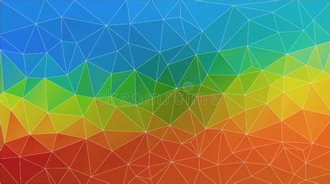 Flat Triangle Multicolor Geometric Wallpaper Stock Vector