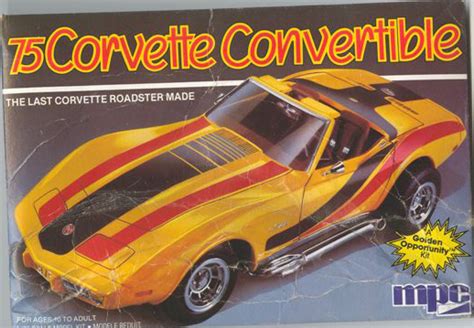 Mpc 75 Corvette Convertible Album Drastic Plastics Model Car Club